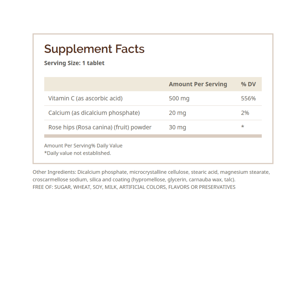 Vitamin C 500 MG with Rose Hips