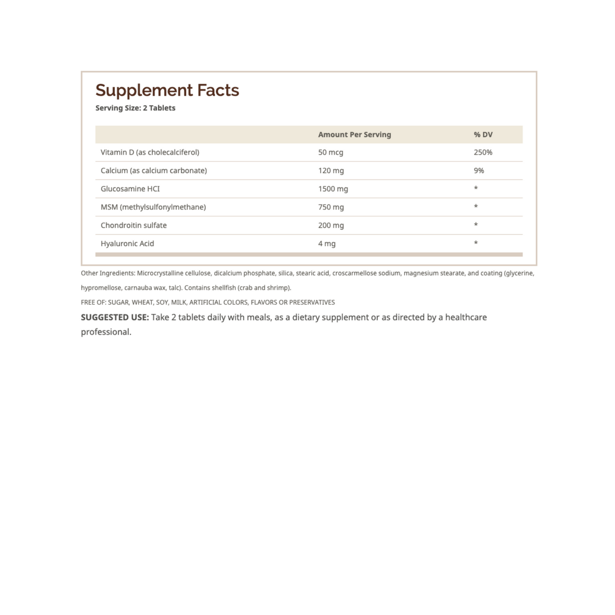 Glucosamine with Chondroitin & MSM