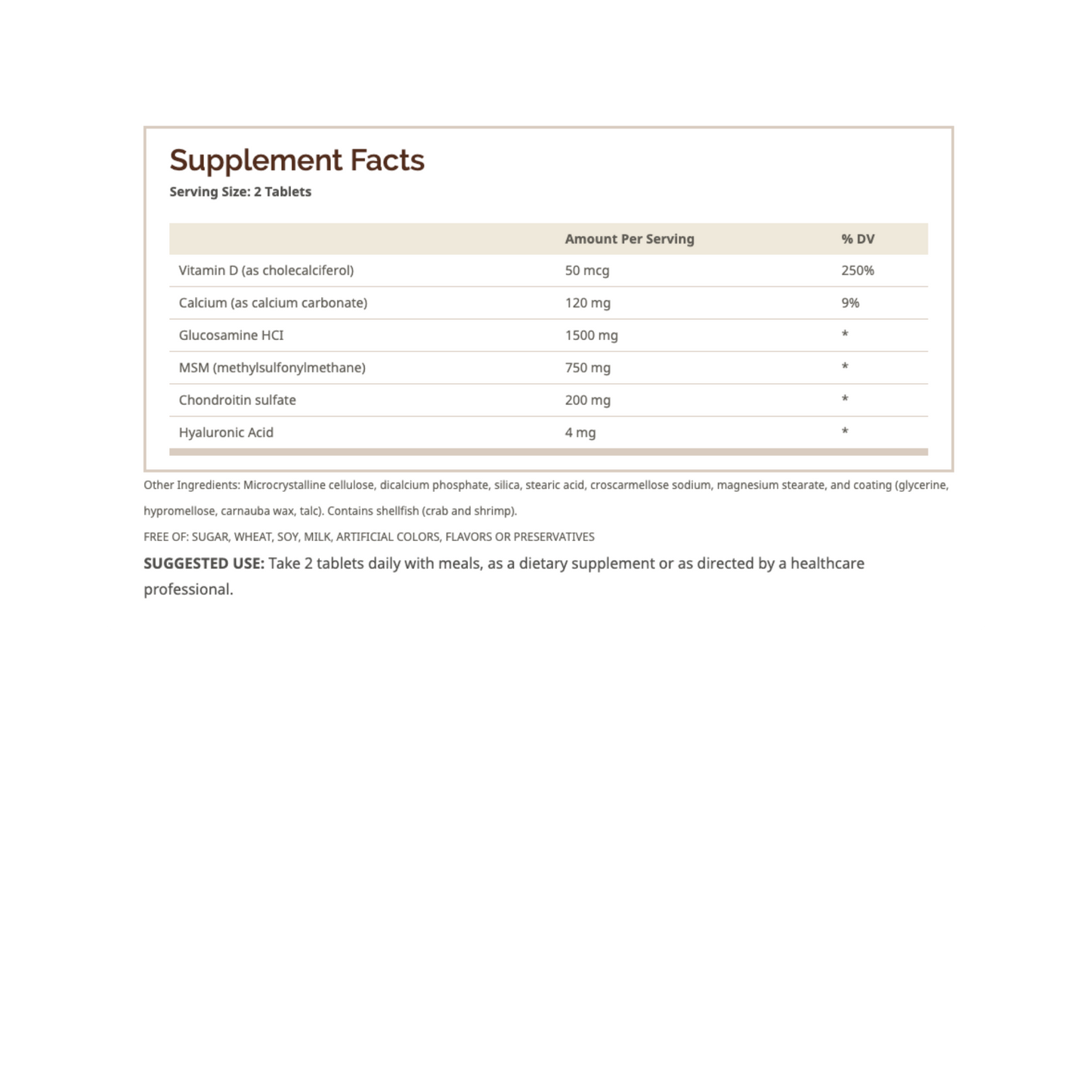 Glucosamine with Chondroitin & MSM